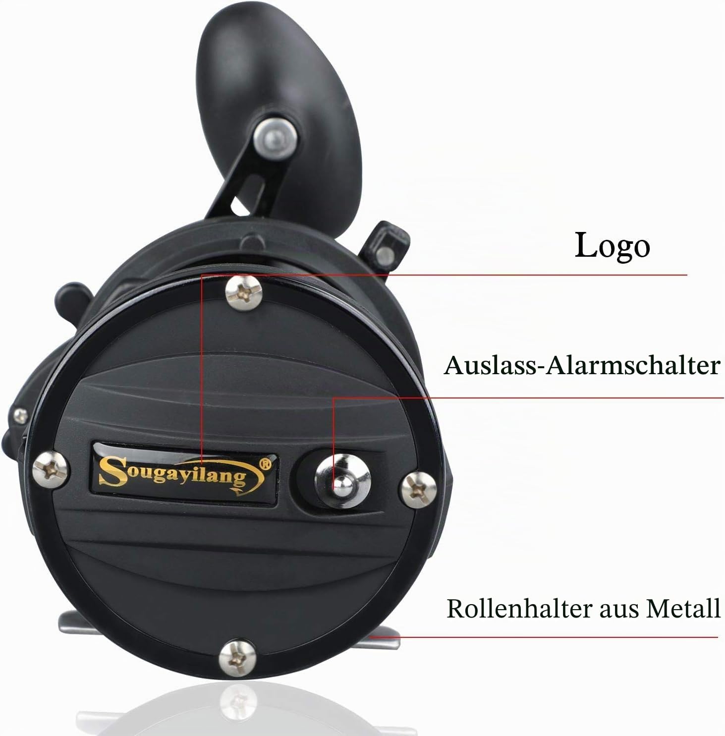 Yun Nong Professionelle Salzwasser-Angelrolle, robust, für große Spiele, Schlepprolle mit leichtgängigem Zugsystem für Offshore, Tiefsee, Karpfenangeln