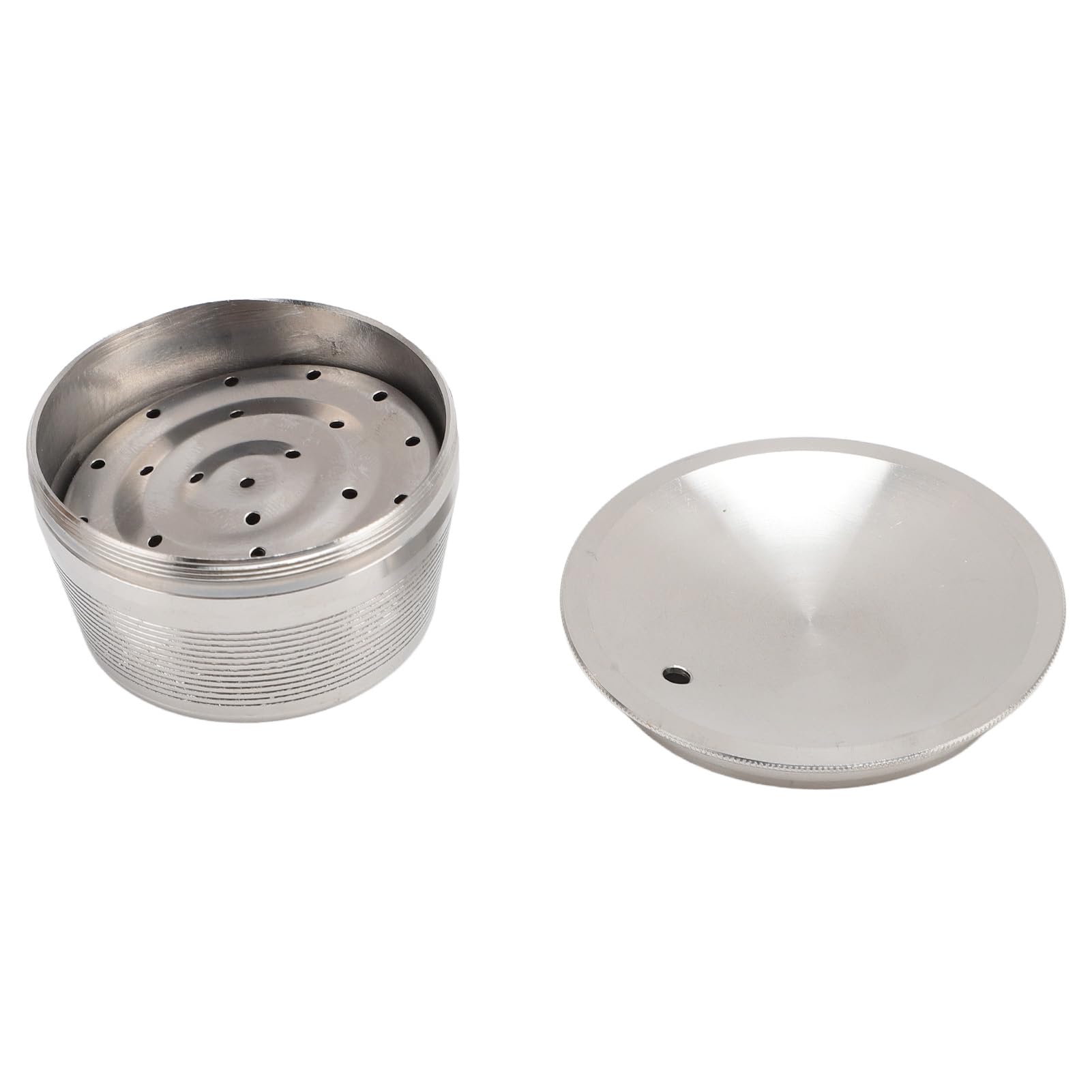 Cápsula de café de Acero Inoxidable, Cápsulas de Reutilizables, Cápsulas de café Recargables, Filtros de Tazas de Acero Inoxidable, Tapa de Silicona Fácil de Limpiar, Portátil,