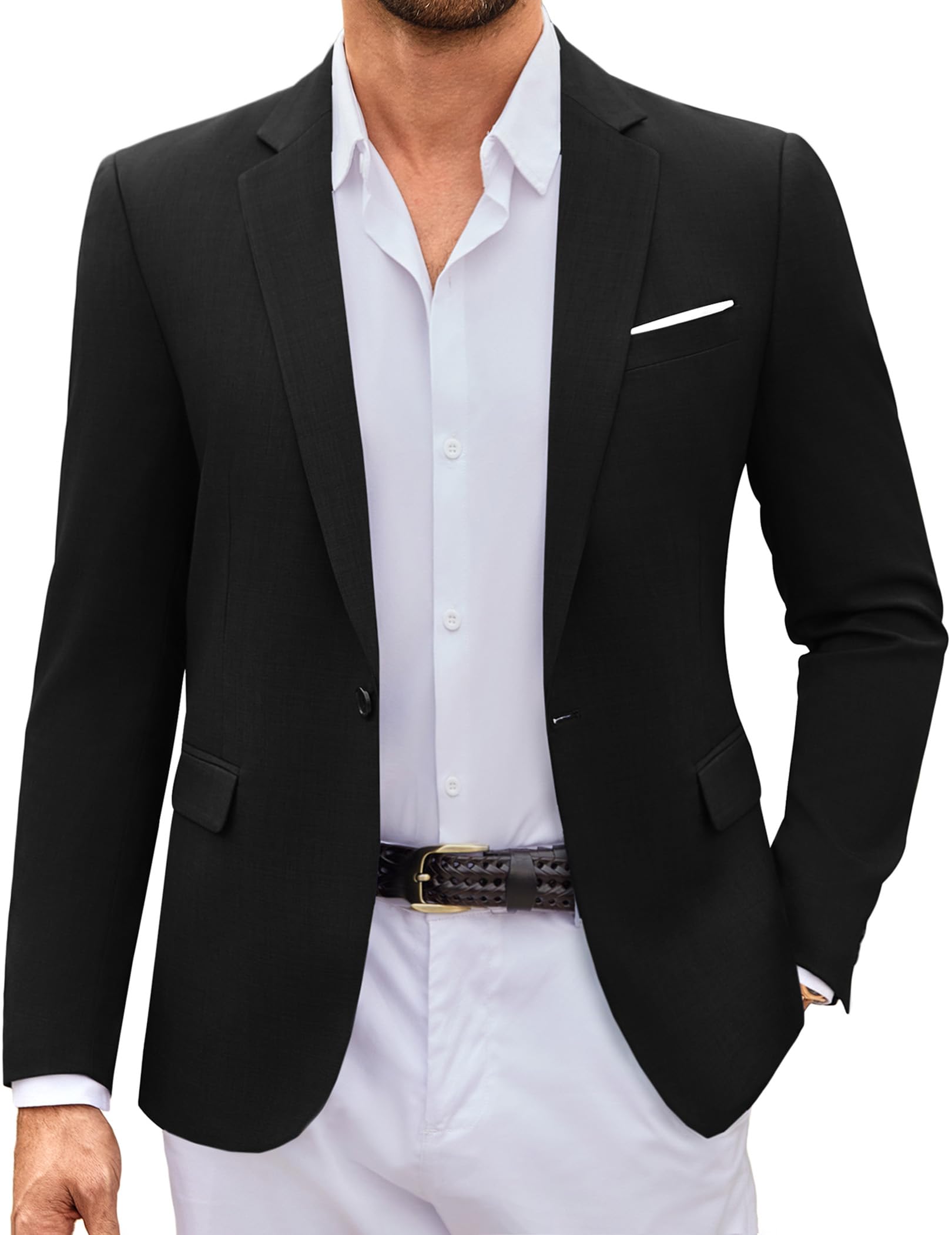 Mens Casual Blazer Suit Jackets One Button Sport Coats Lightweight Business Sports Jackets