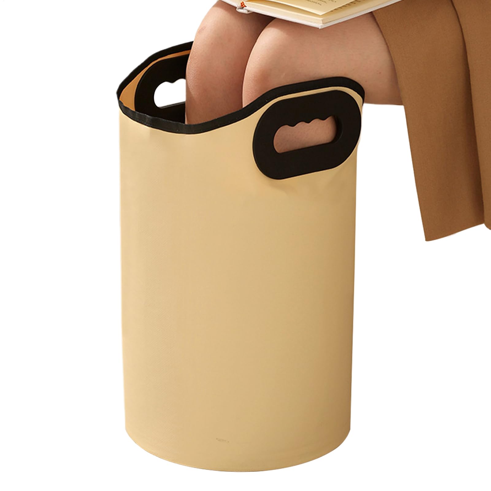 Seau de 23 litres pliable pour pieds avec tube d'évacuation intégré