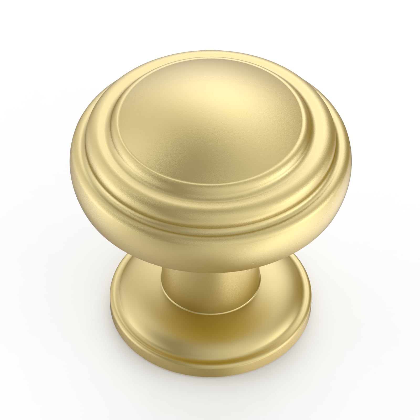 Boutons d'armoire doré brossé Amerdeco ZH0086 lot de 10 poignées monotrou 2,5 cm
