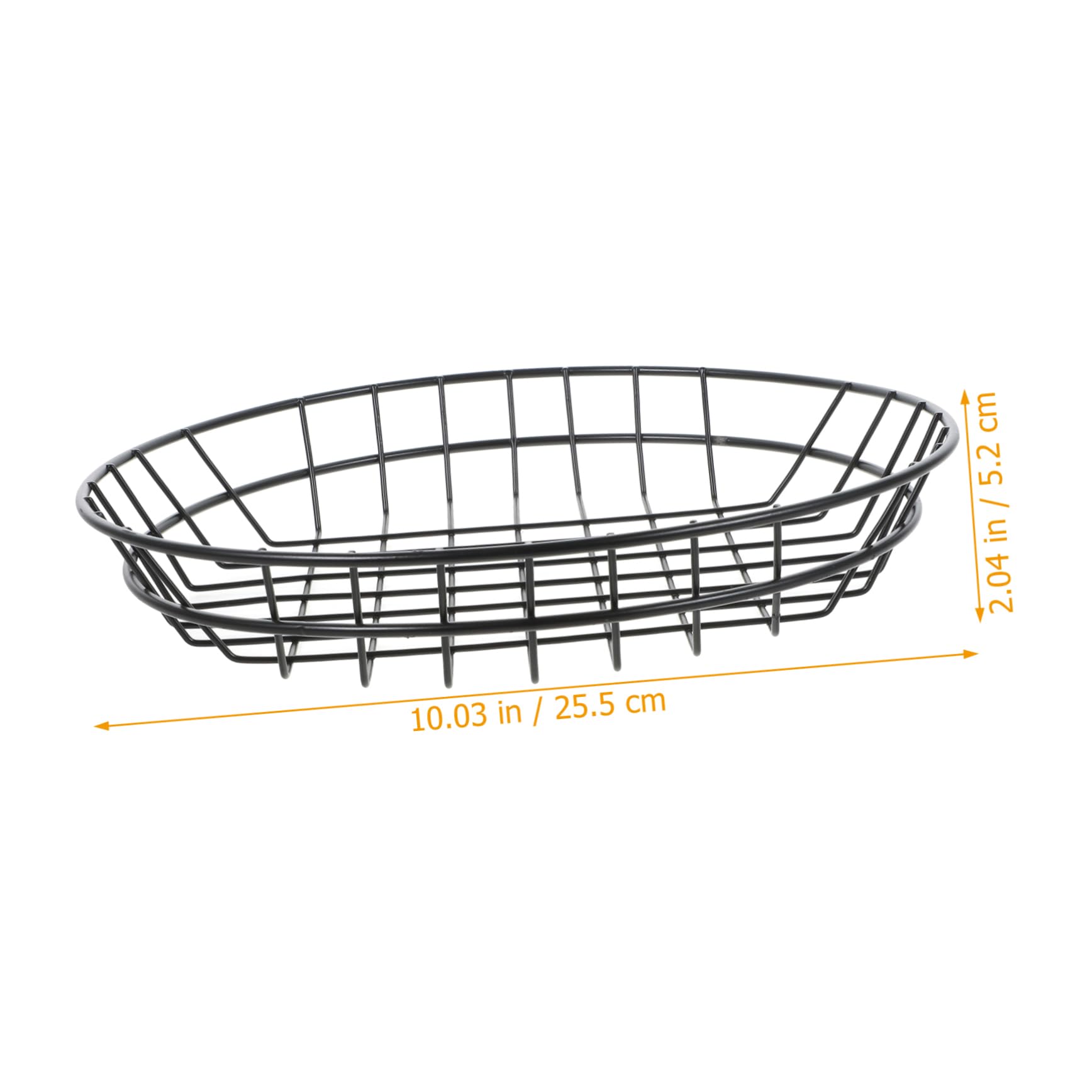 SOLUSTRE Hollow Design Basket Iron Hollow Basket for Frying Fruit Decorative Snack Home Storage