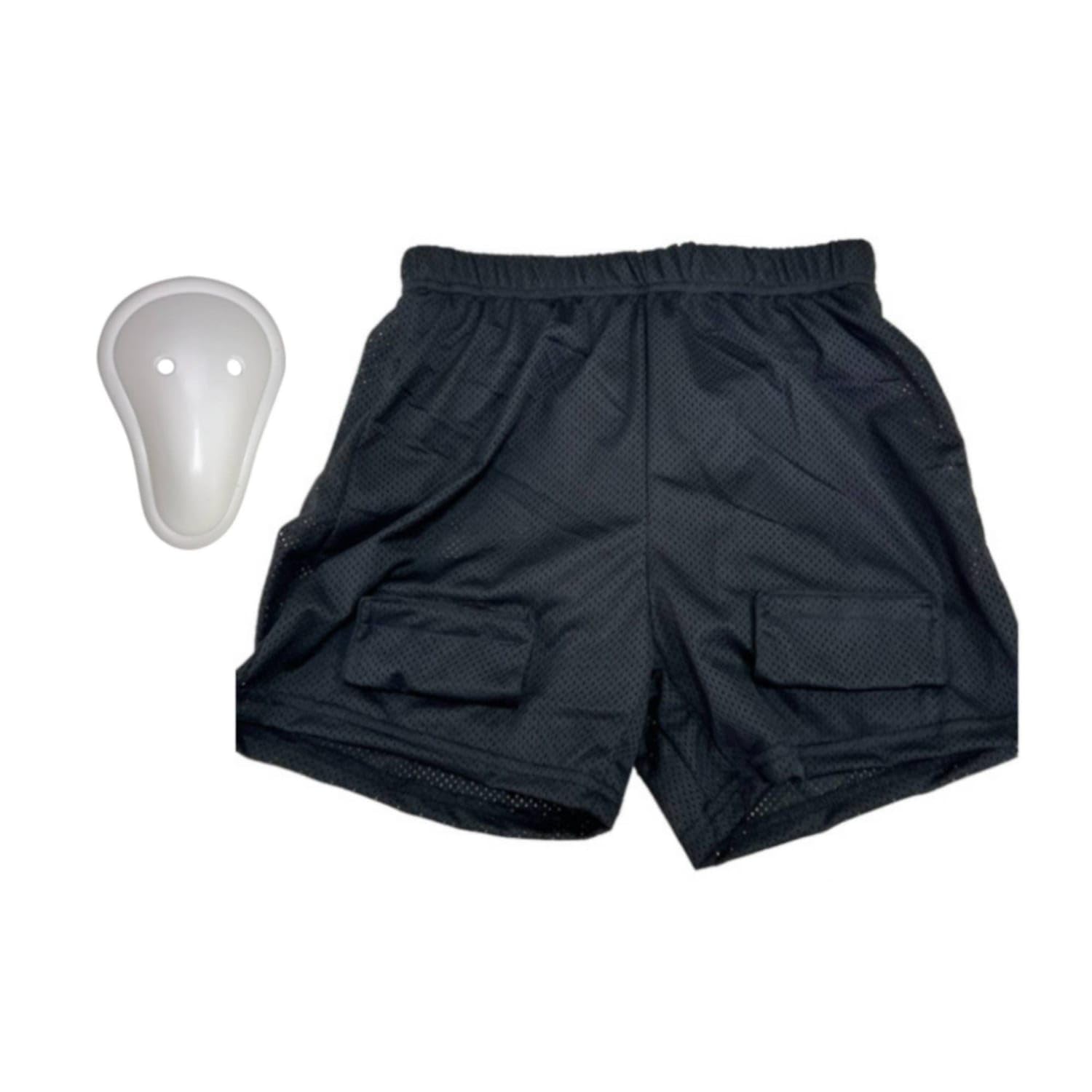 ZOOMELLA Perforated Hockey Jockstrap Shorts Elastic Waistband Mesh Jockstrap Shorts Front Opening Jock Pants with Cup Pocket Short Legs, S with Cup|Jockstraps & Cups|Sporting Goods-picture-21
