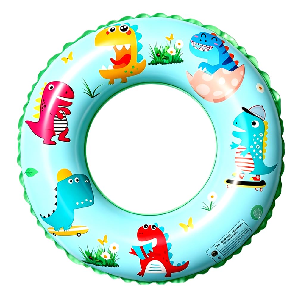Dinosaurs Swimming Ring for Childrens, Dino Rubber Ring for Kids, Childrens Pool Floats, Children Inflatable Swimming Floats, Summer Poos Toys, Dinosaurs Pool Float,for Summer Water Party-F
