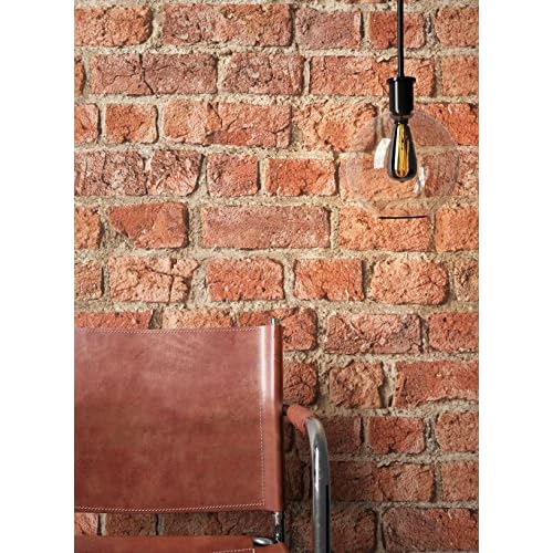 NEWROOM Steintapete Tapete Rot Mauer Stein Modern Papiertapete Braun Papier moderne Design 3D Optik Steintapete Ziegelstein Backstein Mauerwerk Klinker Loft inkl. Tapezier Ratgeber