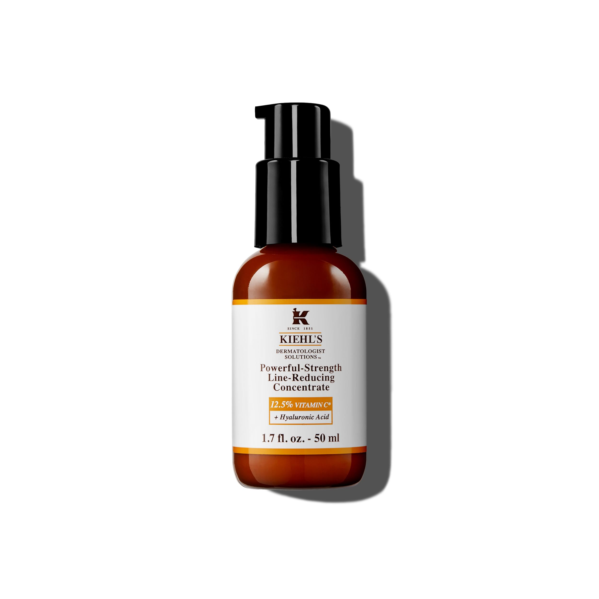 KIEHL'S Powerful-Strength Line-Reducing Concentrate, Siero Anti Età, Per Tutti i Tipi di Pelle, Azione Antiossidante, Riduce Rughe e Linee Sottili, Con il 12,5% di Vitamina C e Acido Ialuronico