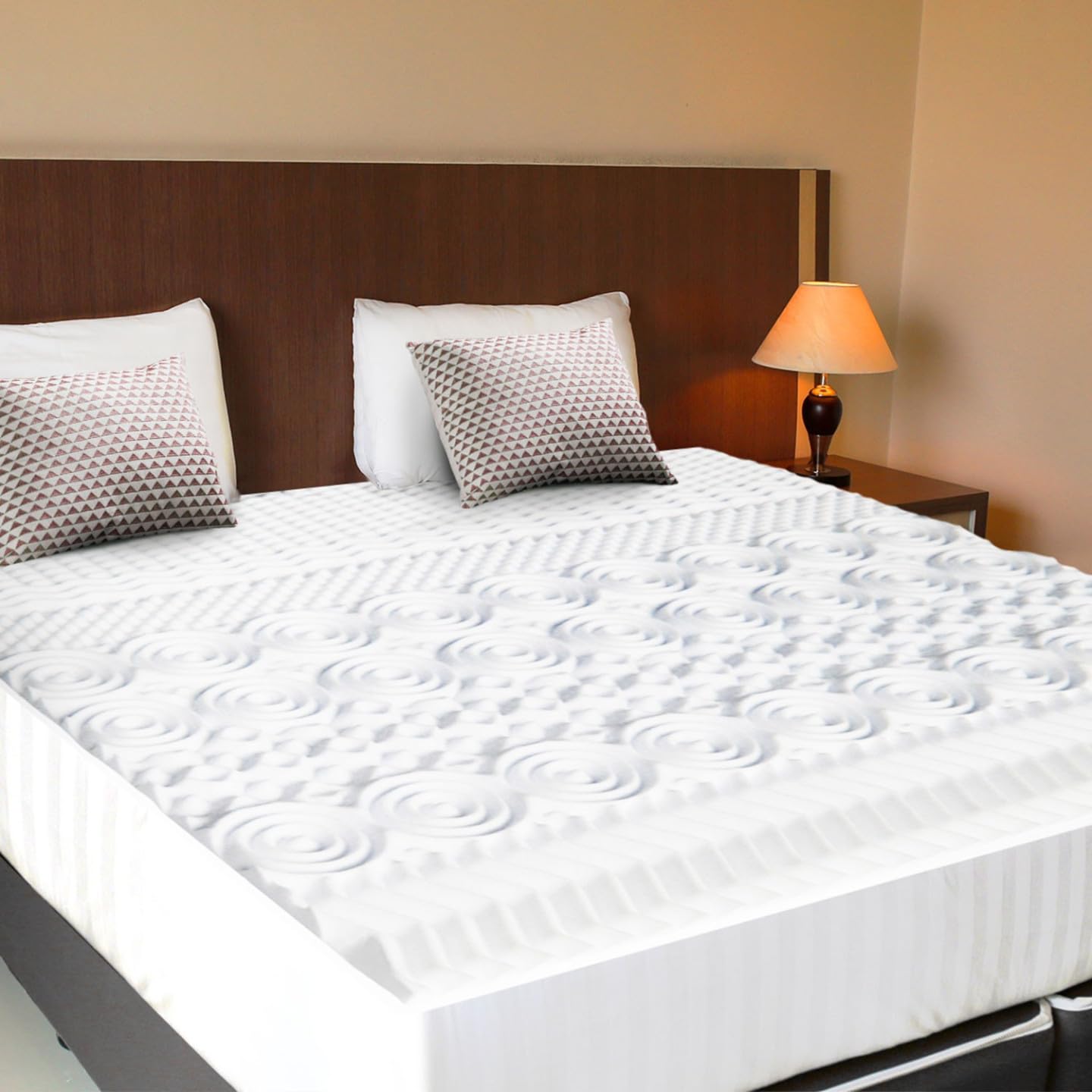 IDMarket - Surmatelas 140x190 cm Elias Mousse mémoire de Forme 10 Zones