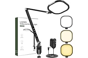 15W Desk Ring Light for Video Conference Webcam