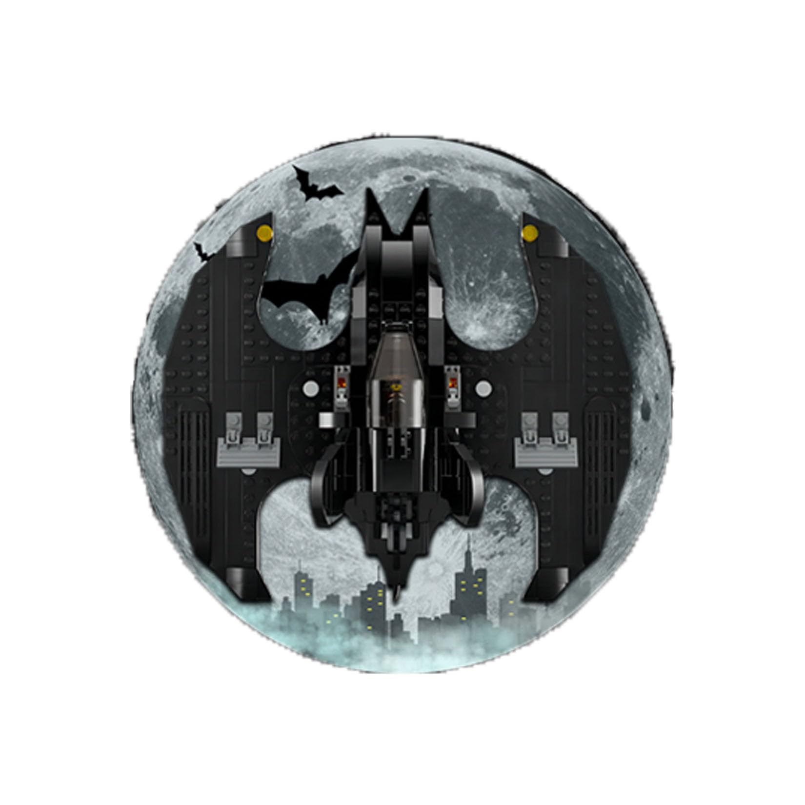 Acryl-Vitrine für Lego DC Batwing: Batman vs. The Joker 76265, Display Case, Schwarz, 30 x 20 cm