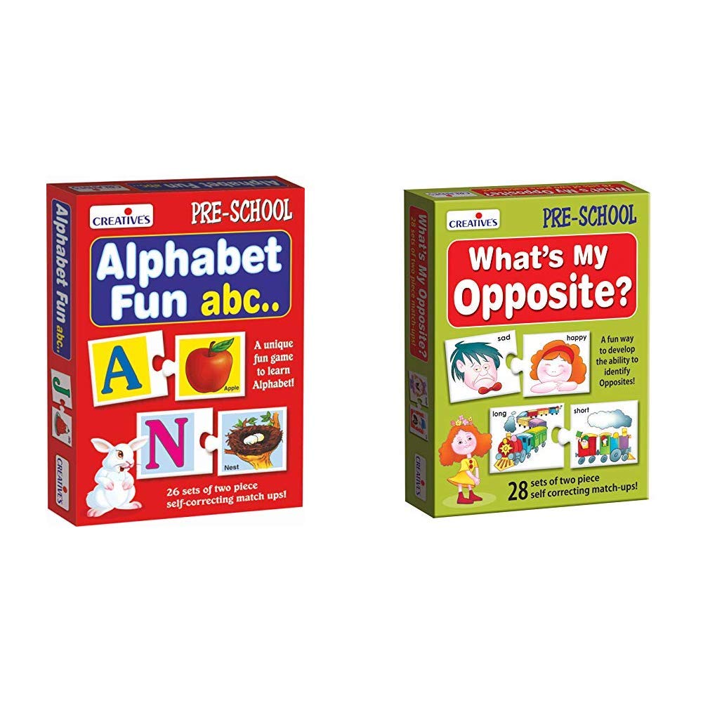 Creative Educational Aids P. Ltd. Alphabet Fun ABC & What's My Opposite Combo