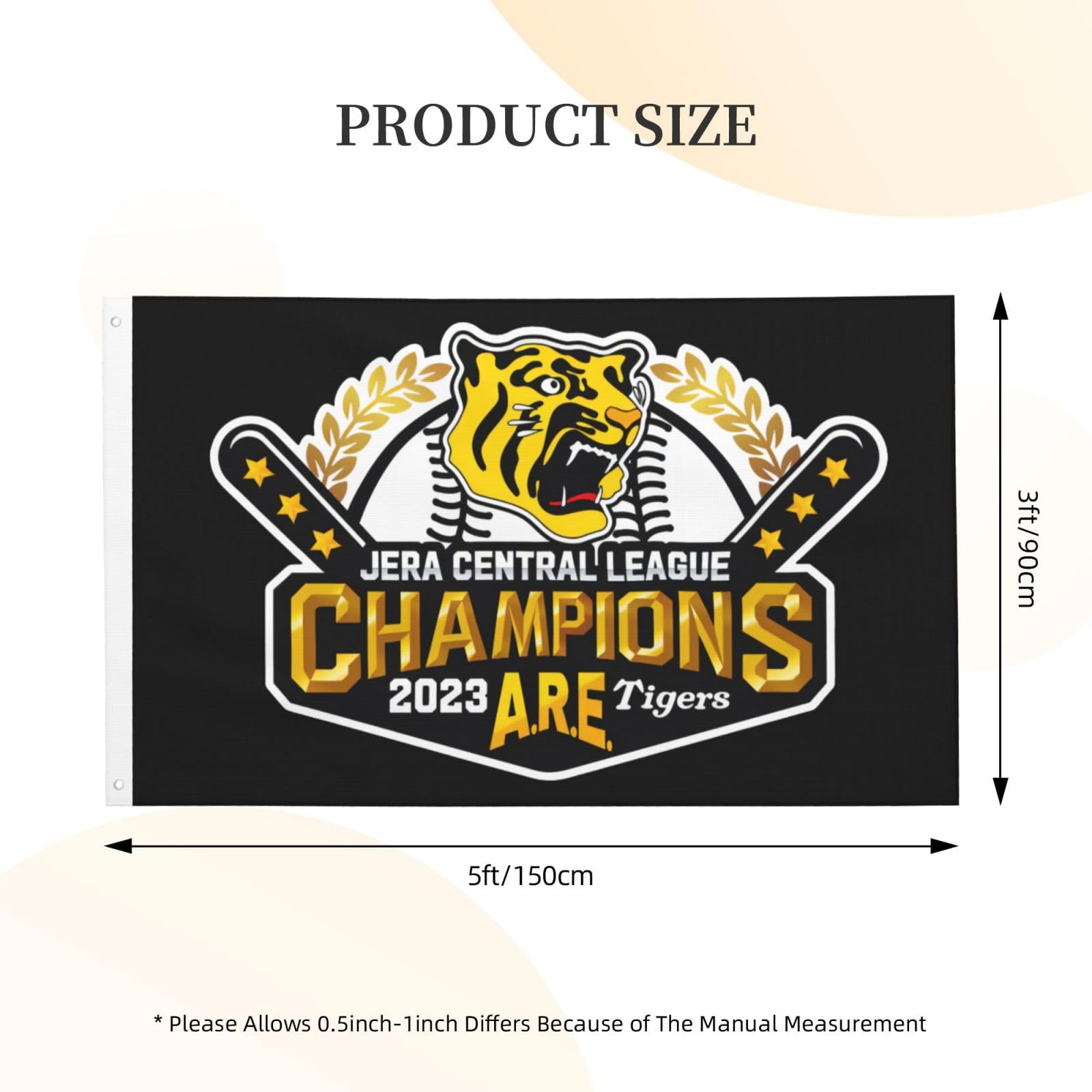 Amazon.co.jp: 旗 阪神タイガース 2023 リーグ優勝記念 野球応援