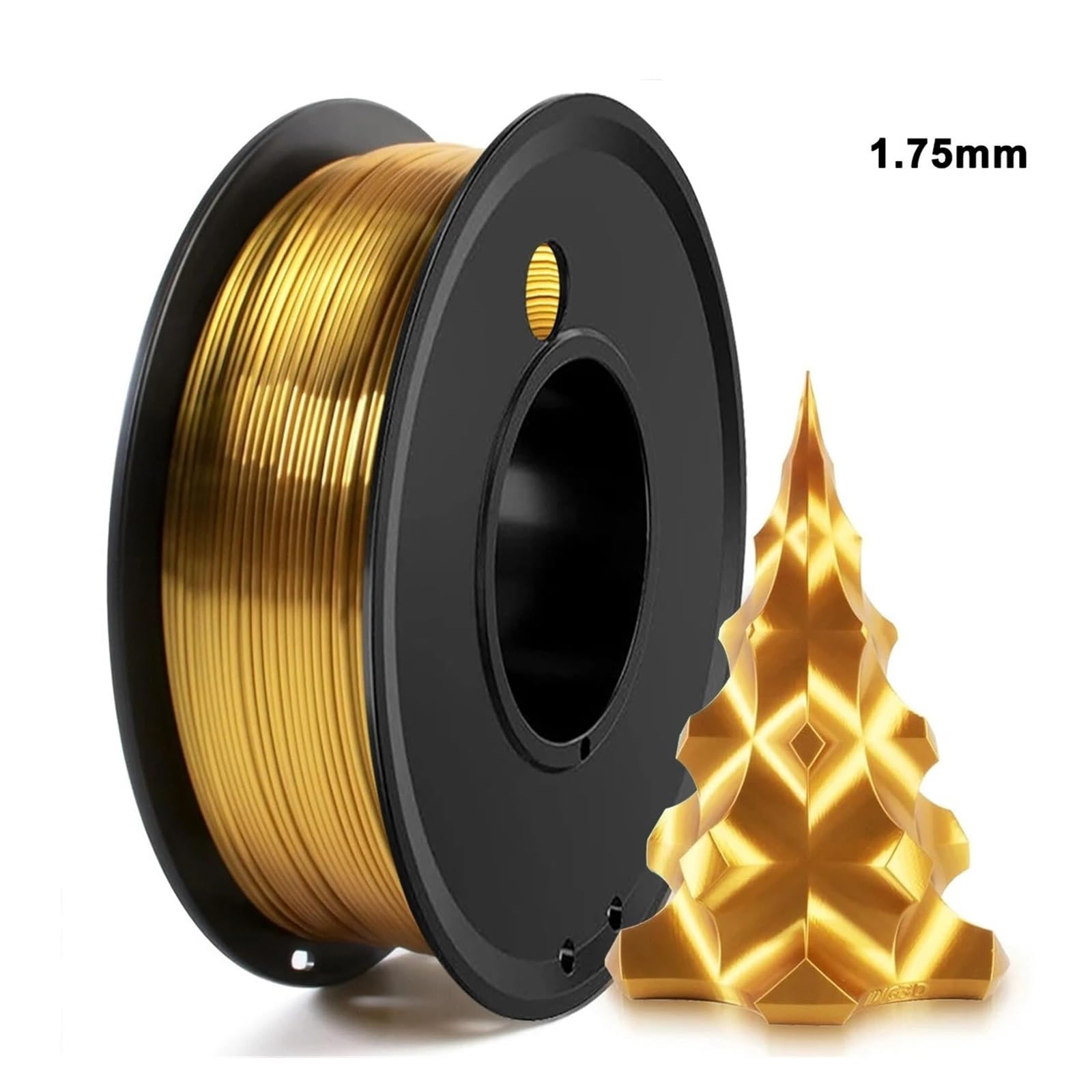 1 kg goldenes PLA-Filament,75 mm 3D-Druckermaterial Pla for Draht-Vakuumverpackung