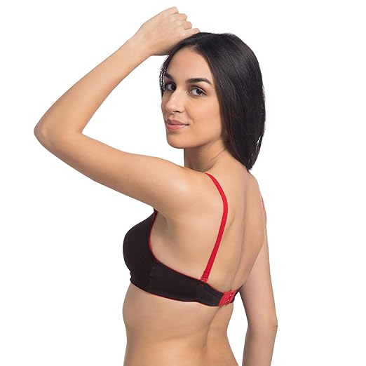 Komli Women’s Lightly Padded Full Coverage T-Shirt Bra| Best Comfort Bra | Regular Use Bra | Women’s/Ladies/Girls | Shaper Bra | Comfortable Bra |