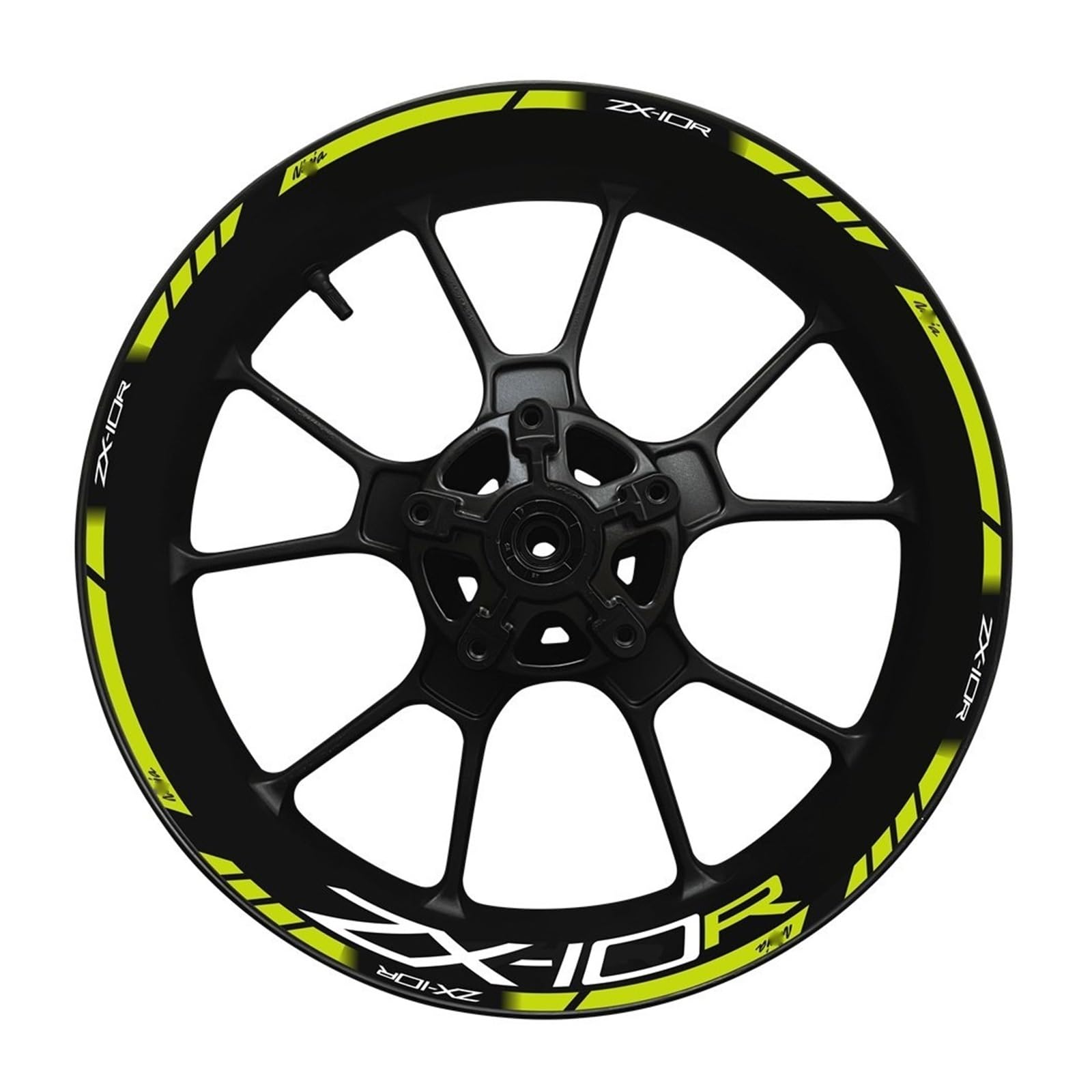 Rim Reflective Sticker for for N&INJA for Zx-10r Motorcycle Wheel Hub Decal Set Decorative Protection for Zx10r for ZX 10R(9)
