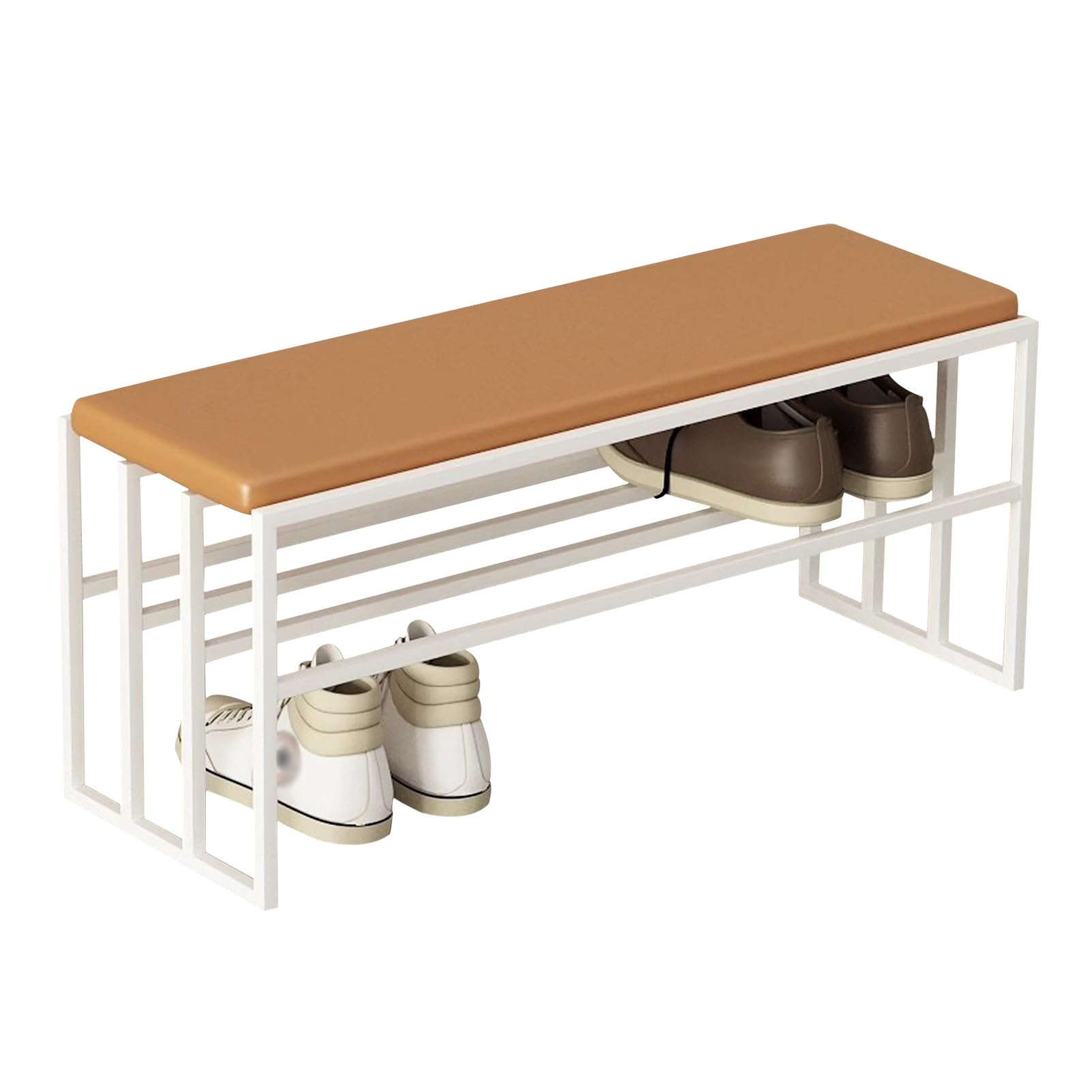 Banc à chaussures couloir avec siège rembourré pour entrée accueillante
