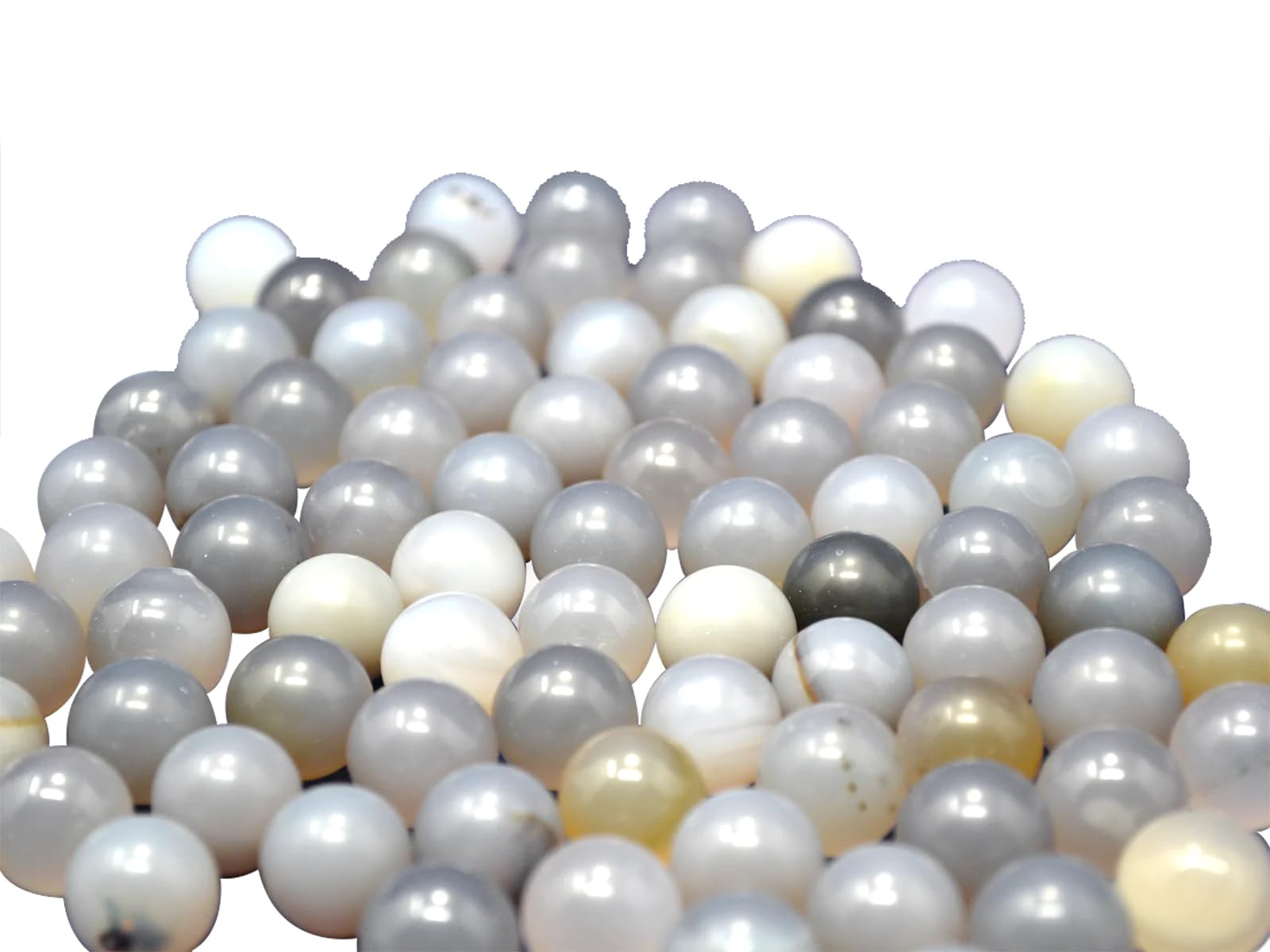 Bolas de medios de molienda de ágata de 12 mm - Medios de molienda de alta resistencia al desgaste for uso en laboratorio - 1 kg