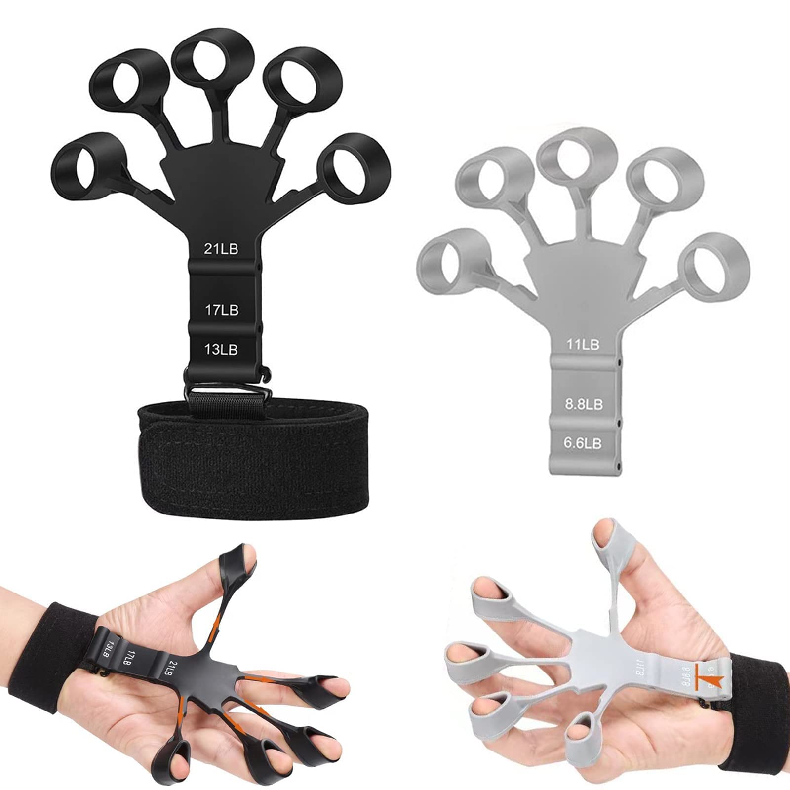 BETSU FlexiGrip Finger Strengthener Set - Adjustable Silicone Finger Exerciser and Gripper with 6 Resistance Levels for Hand Therapy, Guitarists, Musicians, and Athletes. (B0CG9V5PGW) Amazon Price History, Amazon Price Tracker