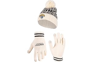 NFL Unisex Winter Hat and Touchscreen Compatible Gloves Set