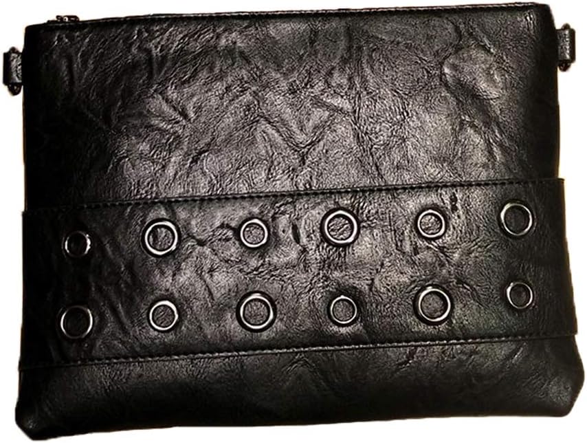 NIGEDU Fashion Rivet Women Envelope Clutch Bag PU Leather Crossbody Messenger Bags Female Shoulder Handbag Wristlet Clutches