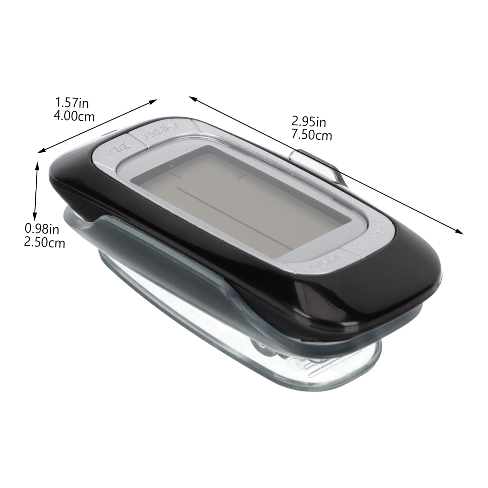 BESPORTBLE 5 Pièces podomètre 3D podomètres Compteur de Pas pour Hommes Femmes compteurs pédomètre Simple de Poche de randonnée passomètre pour l'extérieur Abdos