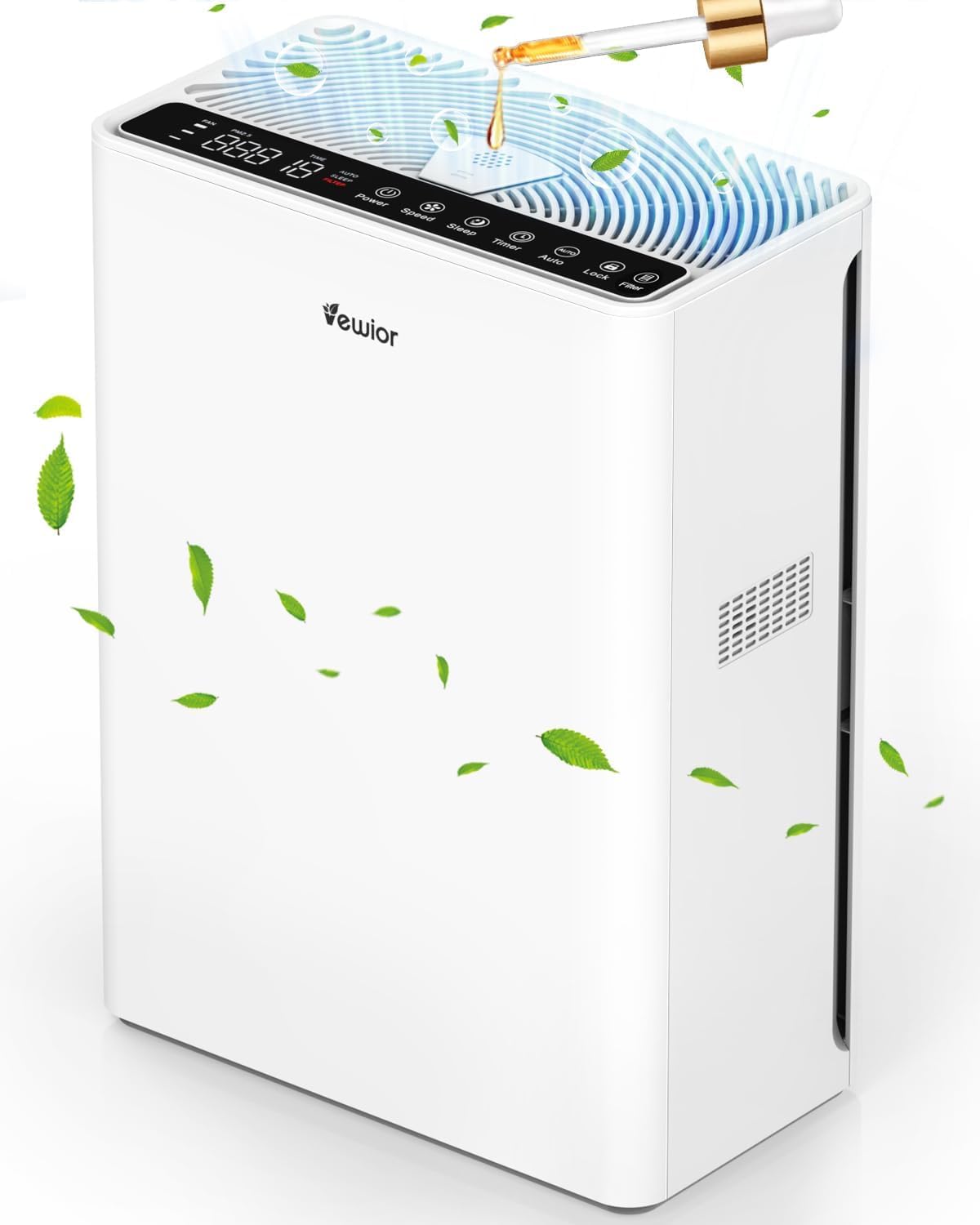 Amazon | 空気清浄機【50畳対応・強力浄化・花粉対策】 PM2.5自動検知 