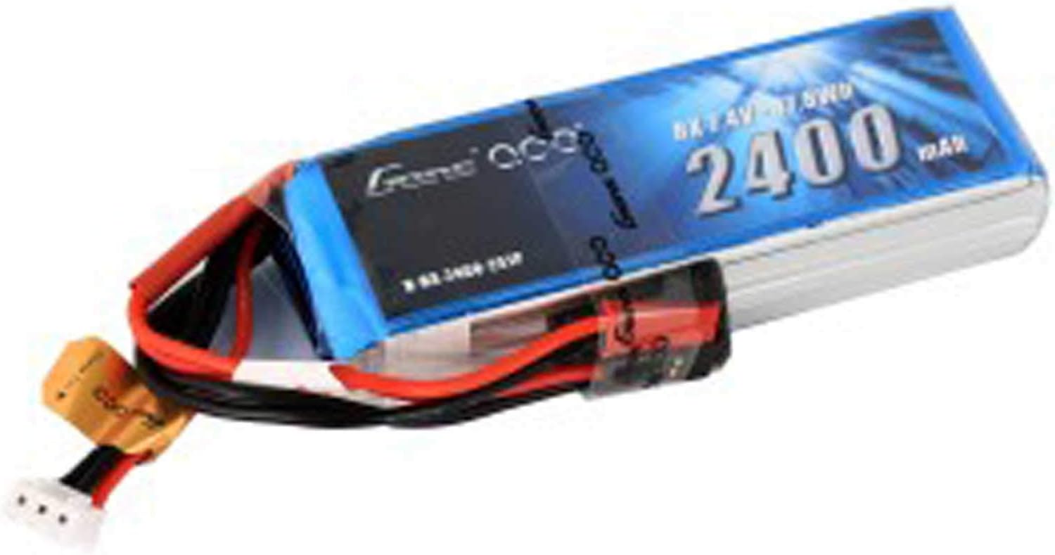 Gens ace 7.4V 2400 Capacity 2S Voltage RXC Rate JST, GEA24002SRXJ