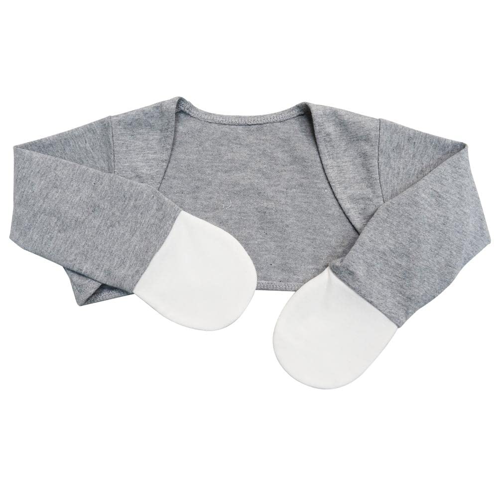 EdenswearZinc-Infused Mitten Sleeves for Kids with Eczema (12 Months, Gray)