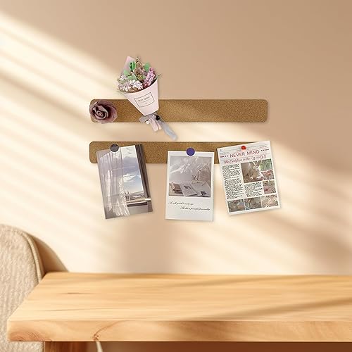 Miniatura 3 de 2 tiras de barra de fieltro para tablón de anuncios y corcho, 15 x 2-1/2 pulgadas para oficina, escuela, decoración de vacaciones en el hogar