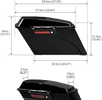 Vista 4 de TCMT Kit de soporte de conversión de inserción de alfombra de 6 x 9 pulgadas para Harley Softail Heritage Deluxe modelos 1984-2017