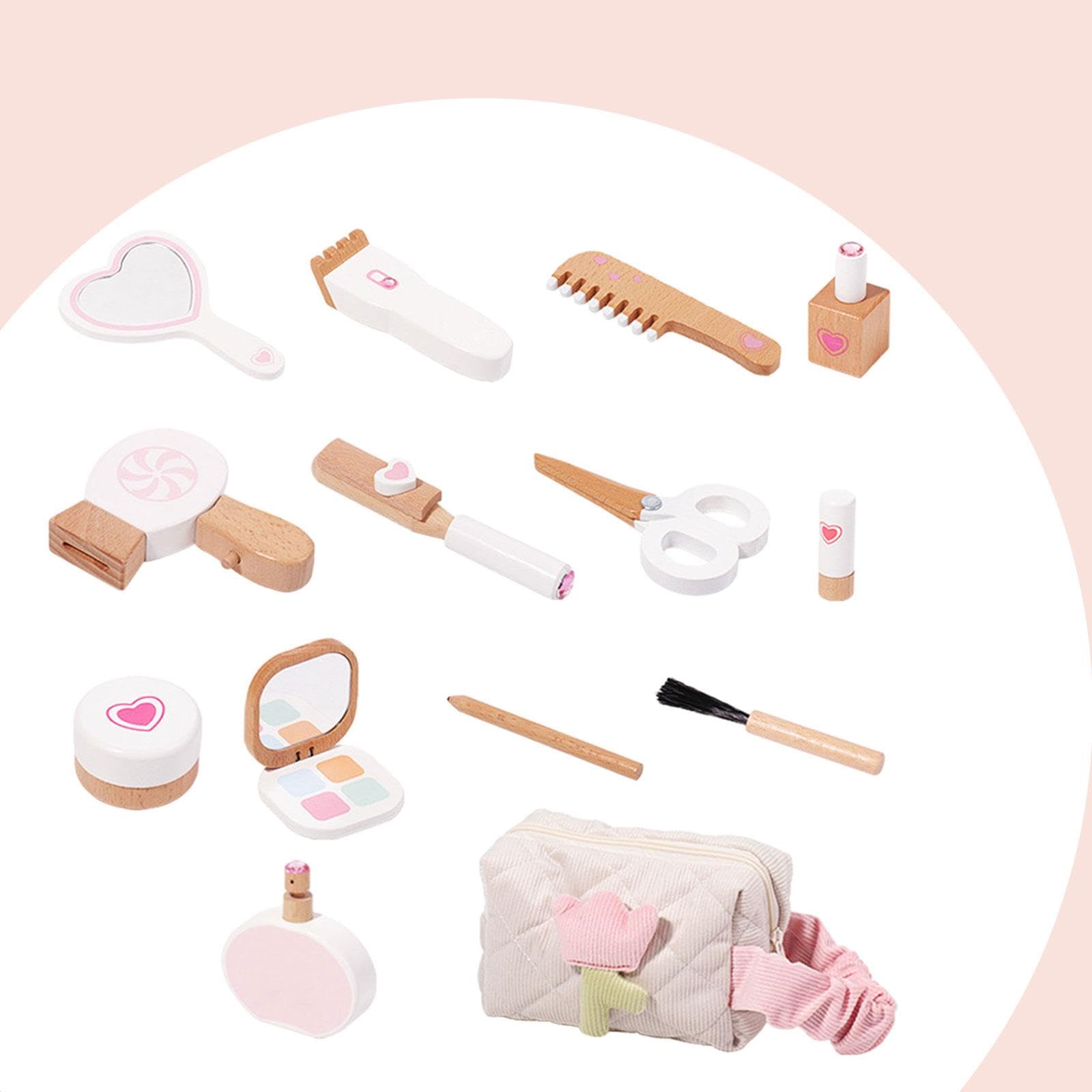 14x Maquillaje de Juguete para Niñas Pequeñas, Set de Cosméticos, Juguetes de Simulación de Maquillaje para Niñas Pequeñas para año, Navidad Y F