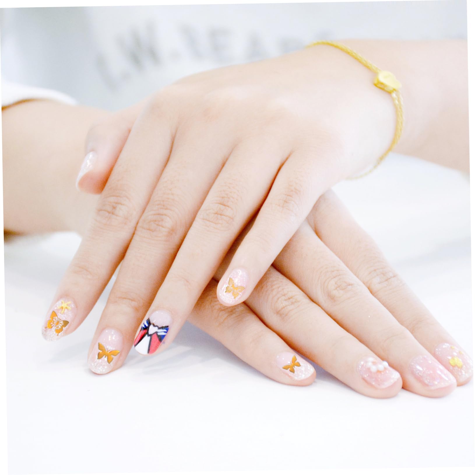 3 Set Adesivi Per Unghie Per Decorazioni Manicure Nail Art Facile E Design Casual Per Unghie Te 8 Fogli*3