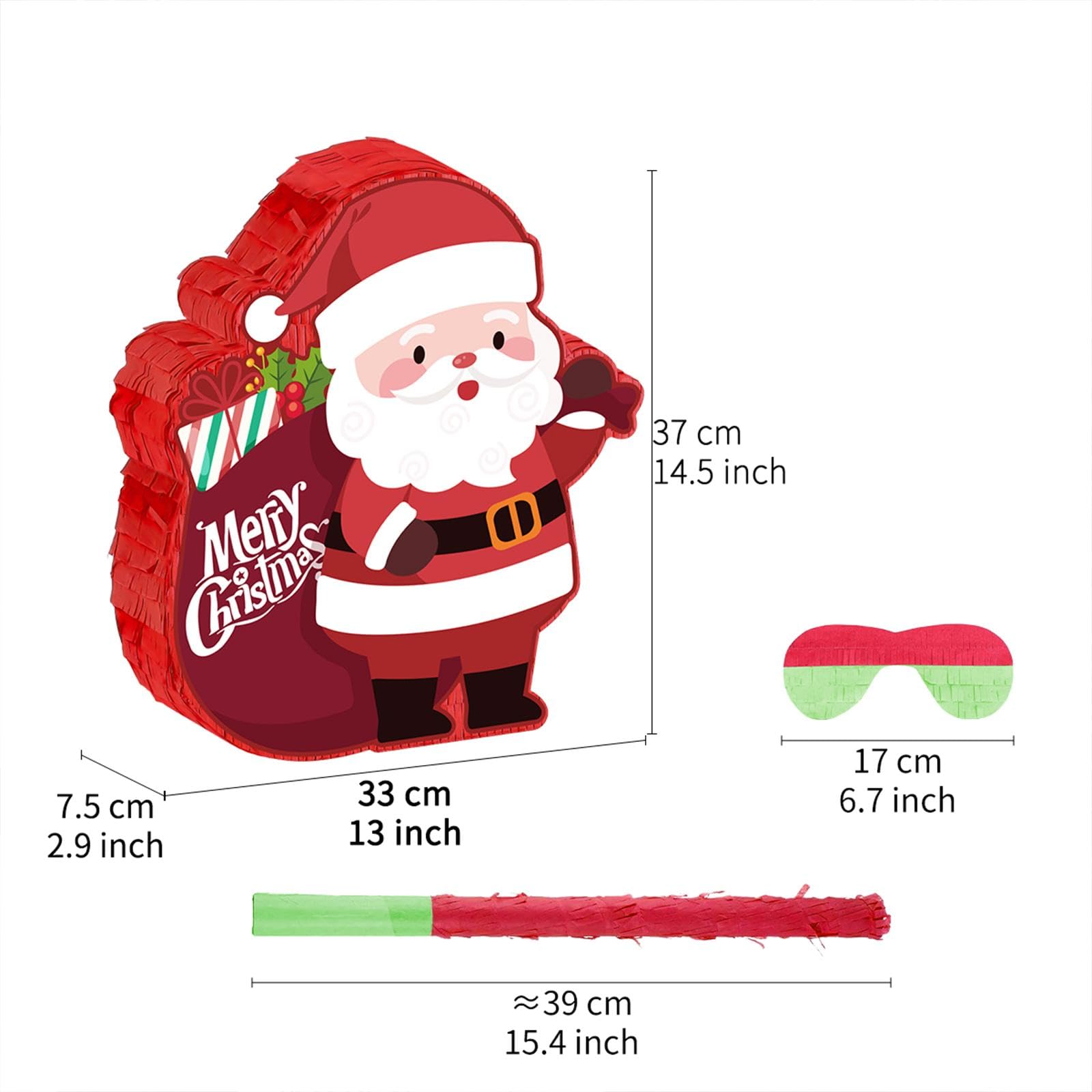 Piñata de Papá para Fiesta - Kit Completo con Confeti, Vara y Mascarilla - Decoración para Fiestas Infantiles y Adultos