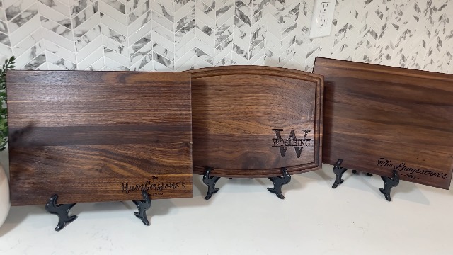 Tabla de cortar personalizada de madera para charcutería miniatura 7