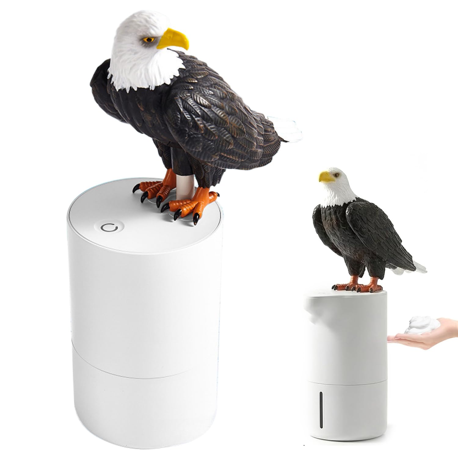 Dirty Bird Soap Dispenser, Lustiger Berührungsloser Vogel-Seifenspender, Automatischer Seifenspender, Induktions-Schaum-Handwaschspender, Flüssigseifenspender für Küchen, Badezimmer (Schwarz)