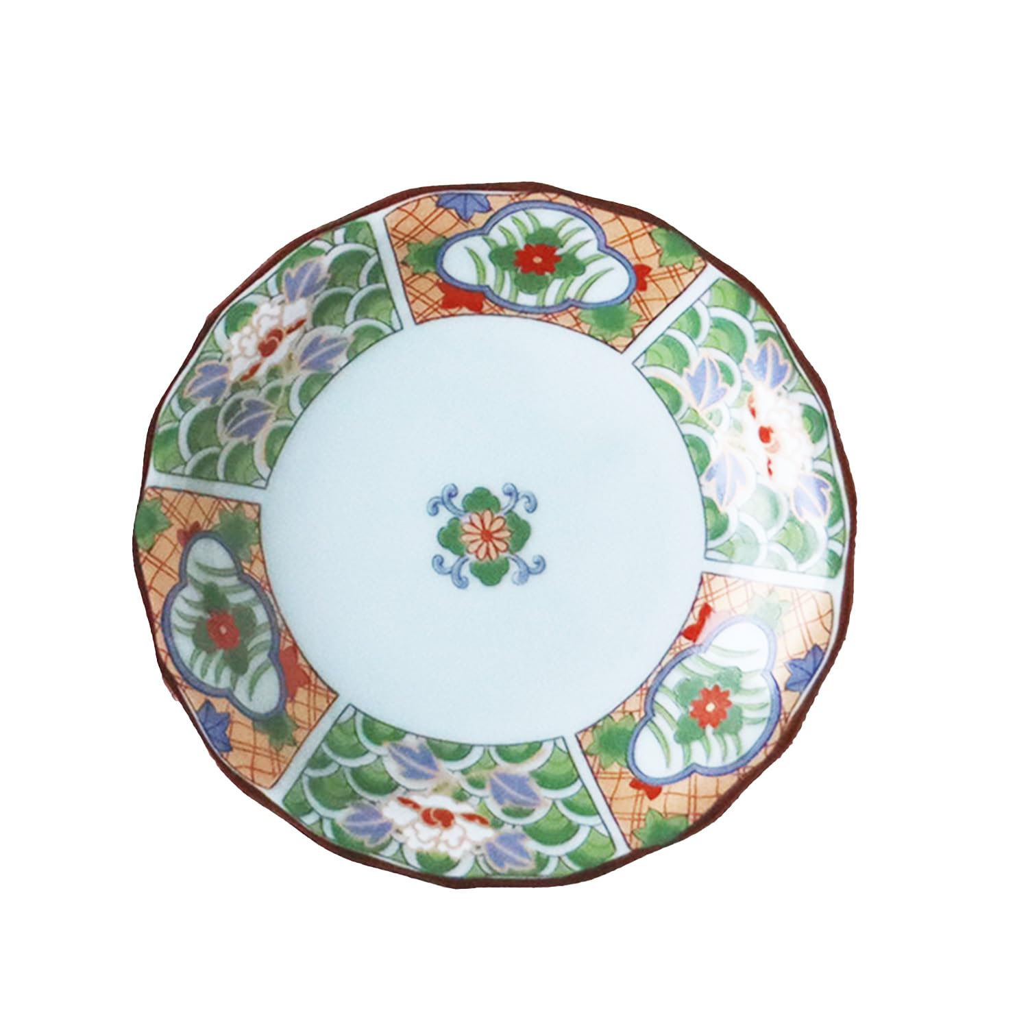 Yuki Roman, Imari Style, Gorgeous [Arita Ware, Made in Japan] 1 Small Plate, "Geimon" : Home & Kitchen