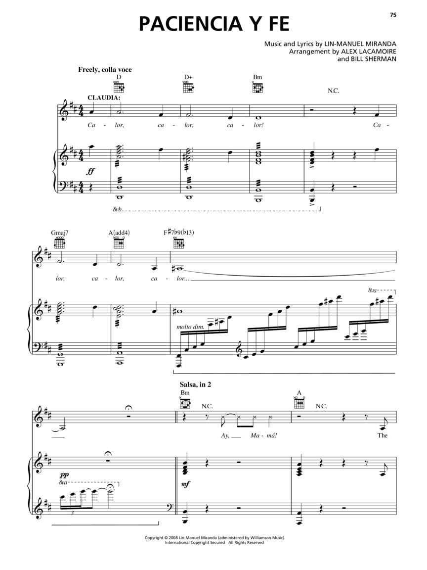 In the Heights: Vocal Selections