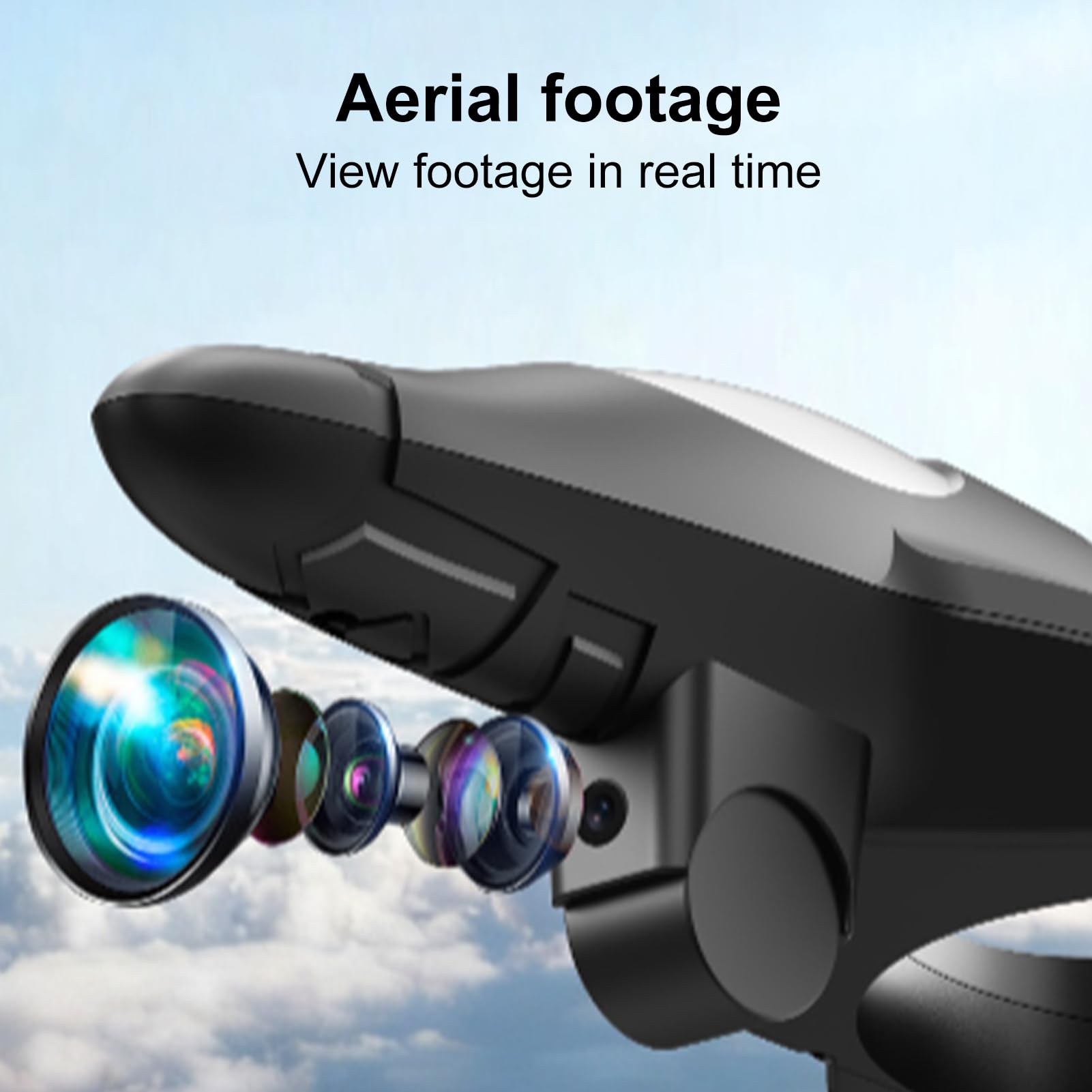 Dilwe Avion RC, Avion télécommandé à Voilure Fixe 2,4 G avec Caméra, Vol à 3 Vitesses 360° avec LED pour Débutants (Rouge)