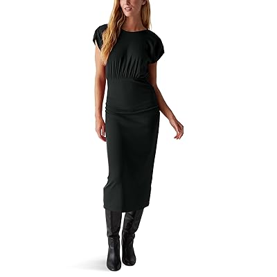 Michael Stars Pippa Gathered Empire Midi Dress Women