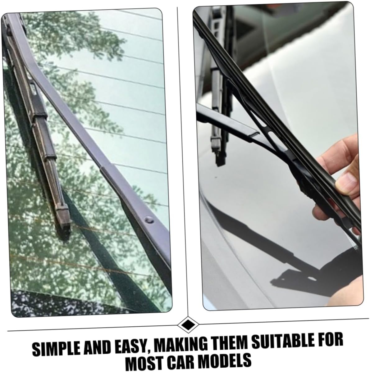 8pcs Long-lasting Performance Windshield Wiper Strip Replacement for Easy Fit