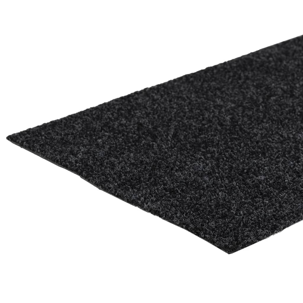 vidaXL Tappetini per Scale autoadesivi 15 pz 60x25 cm Grigio Rettangolari