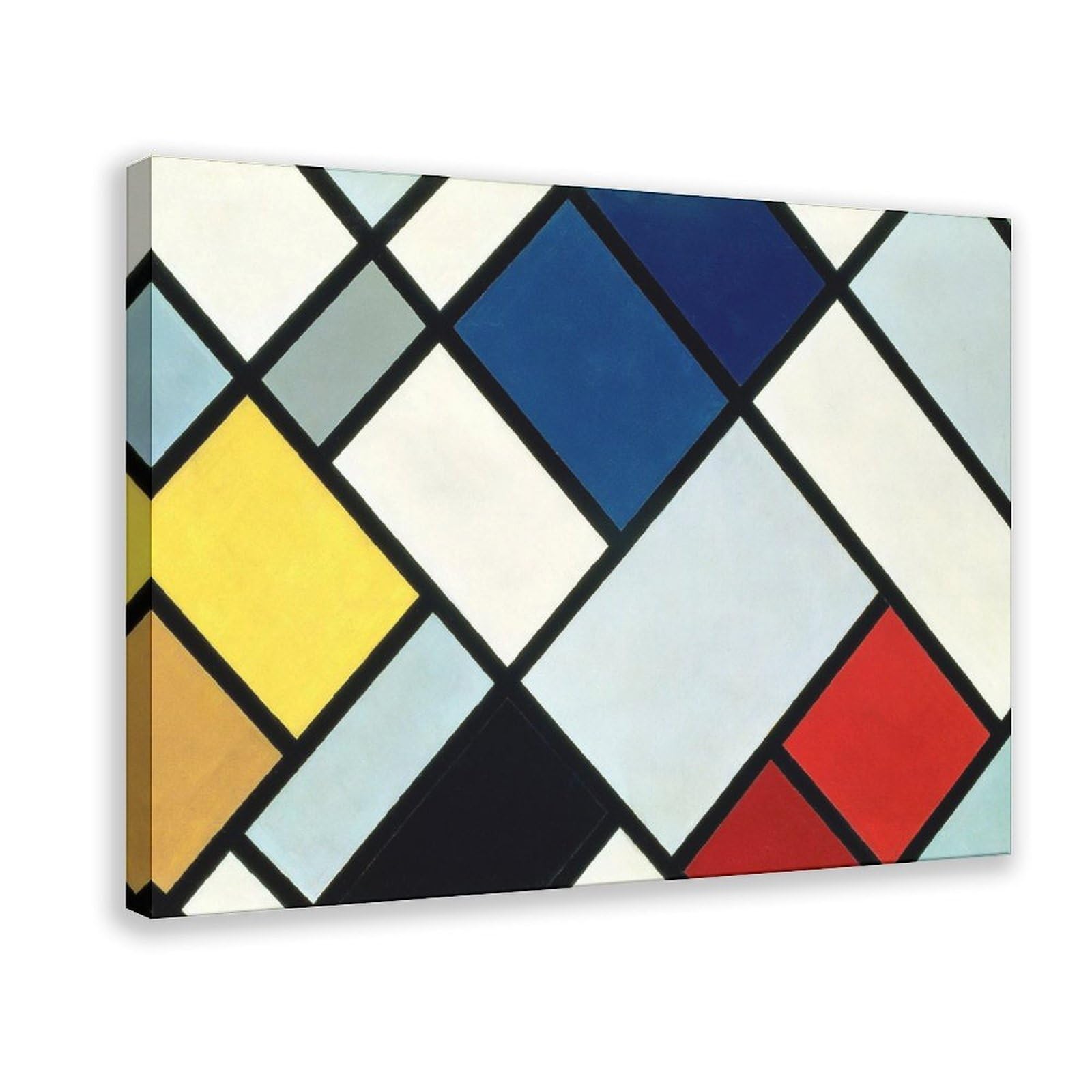 Dfjyjfgjj Theo Van Doesburg,Contracomposition Of Dissonances Prin Wall Decoration Poster Family Bar Restaurant Garage Cafe Art Sign Gift 20" L X 30" W