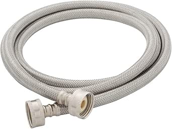 PROFLO PF146816 72" Double Reinforced Washing Machine Supply Hose - Stainless Steel