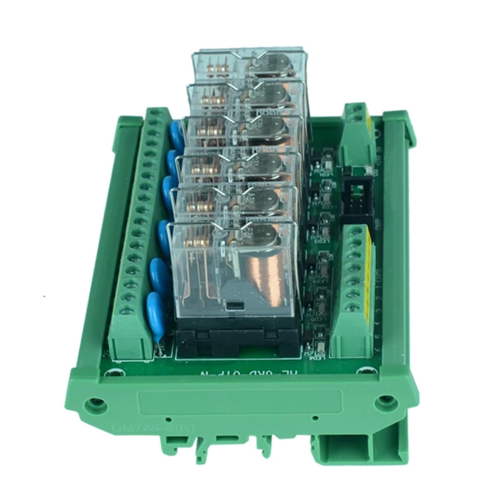 1 x moduł przekaźnikowy G2R-1-E 12V 24V 16A 6-kanałowy moduł przekaźnikowy karta sterownika karta wzmacniacza wyjścia karty (NPN, INPUT 12 V)