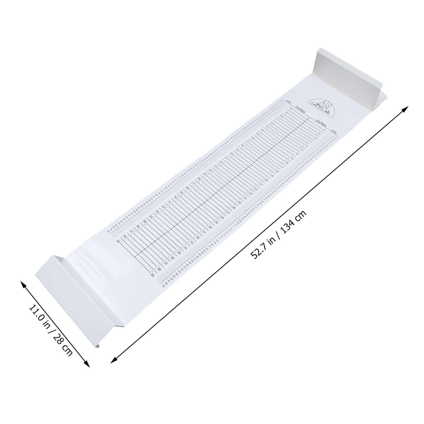TOYANDONA Regla de Altura Plegable y Segura Material Abs Pvc y Piezas Fijas para Bebés Amigable Piel para Medir en Casa y Entornos Profesionales