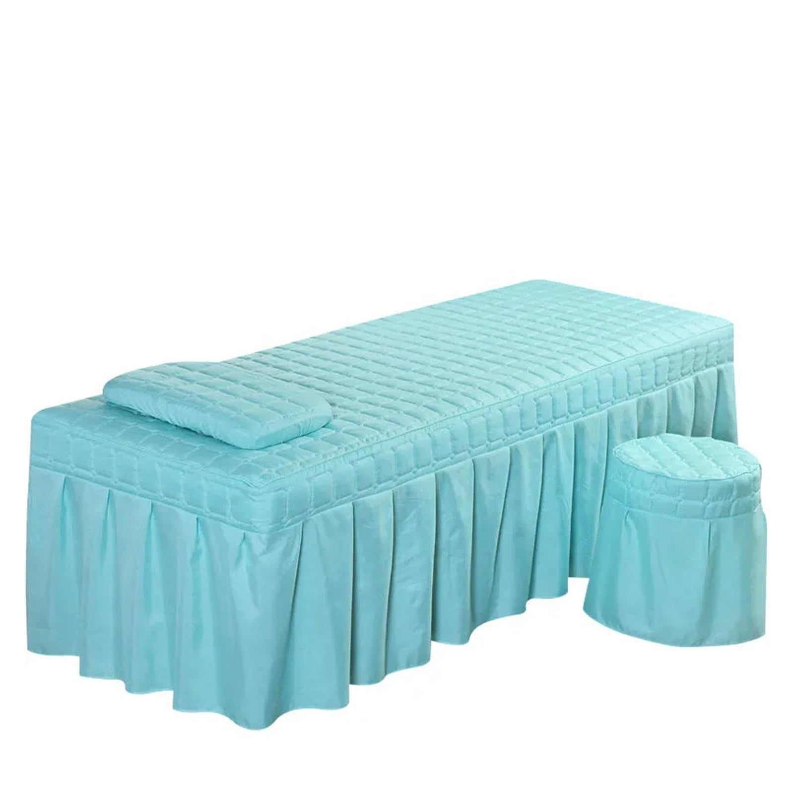 Massage Table Skirt 1pcs Spa Massage Club Bed Cover Only Beauty Salon Sheet Bedskirt SPA with Hole(Color 11,180x60 Cover only)