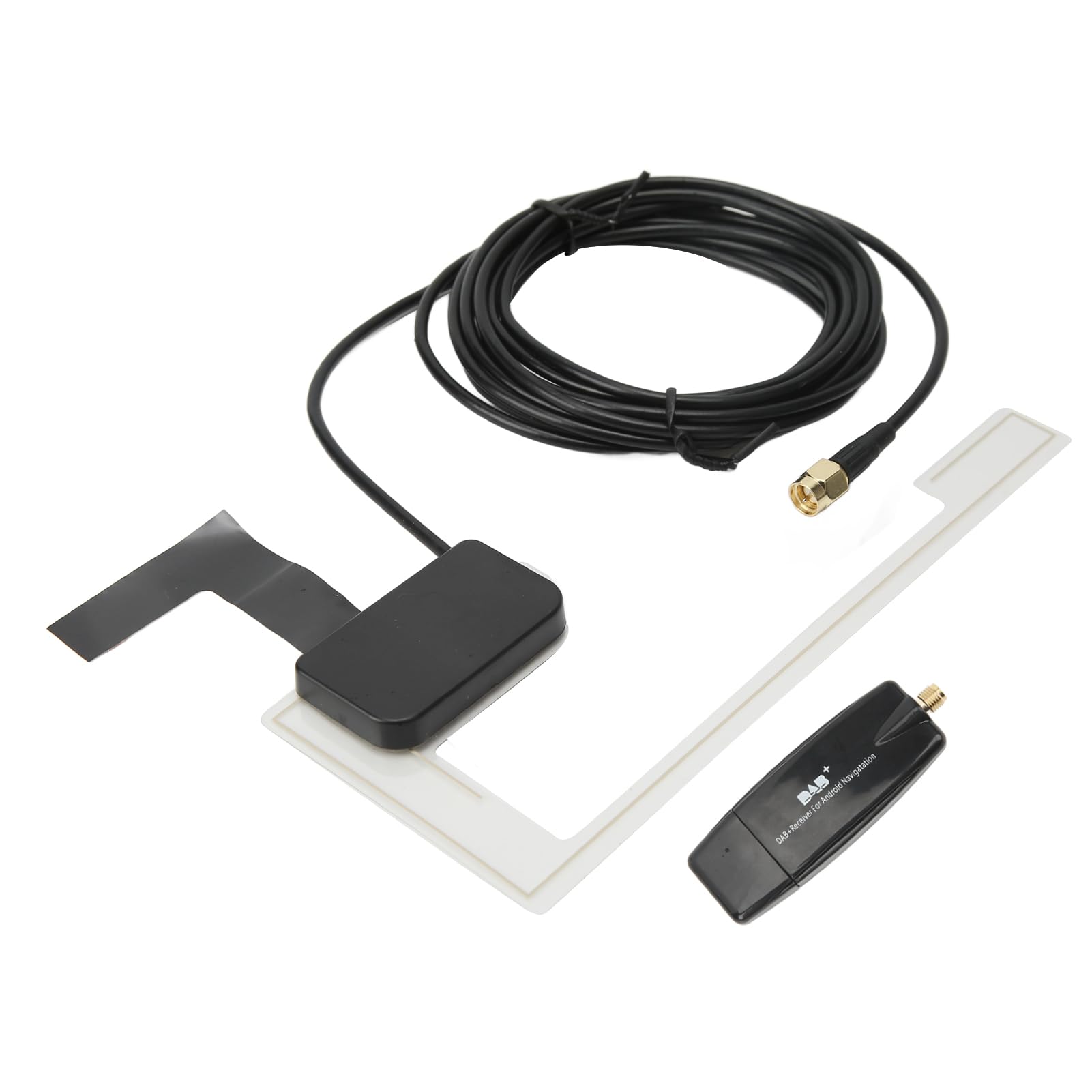 Samochodowy odbiornik radia cyfrowego DAB Adapter USB C Box do nawigacji samochodowej z systemem Android 4.4 lub nowszym — wysoka czułość, automatyczne wyszukiwanie kanałów,