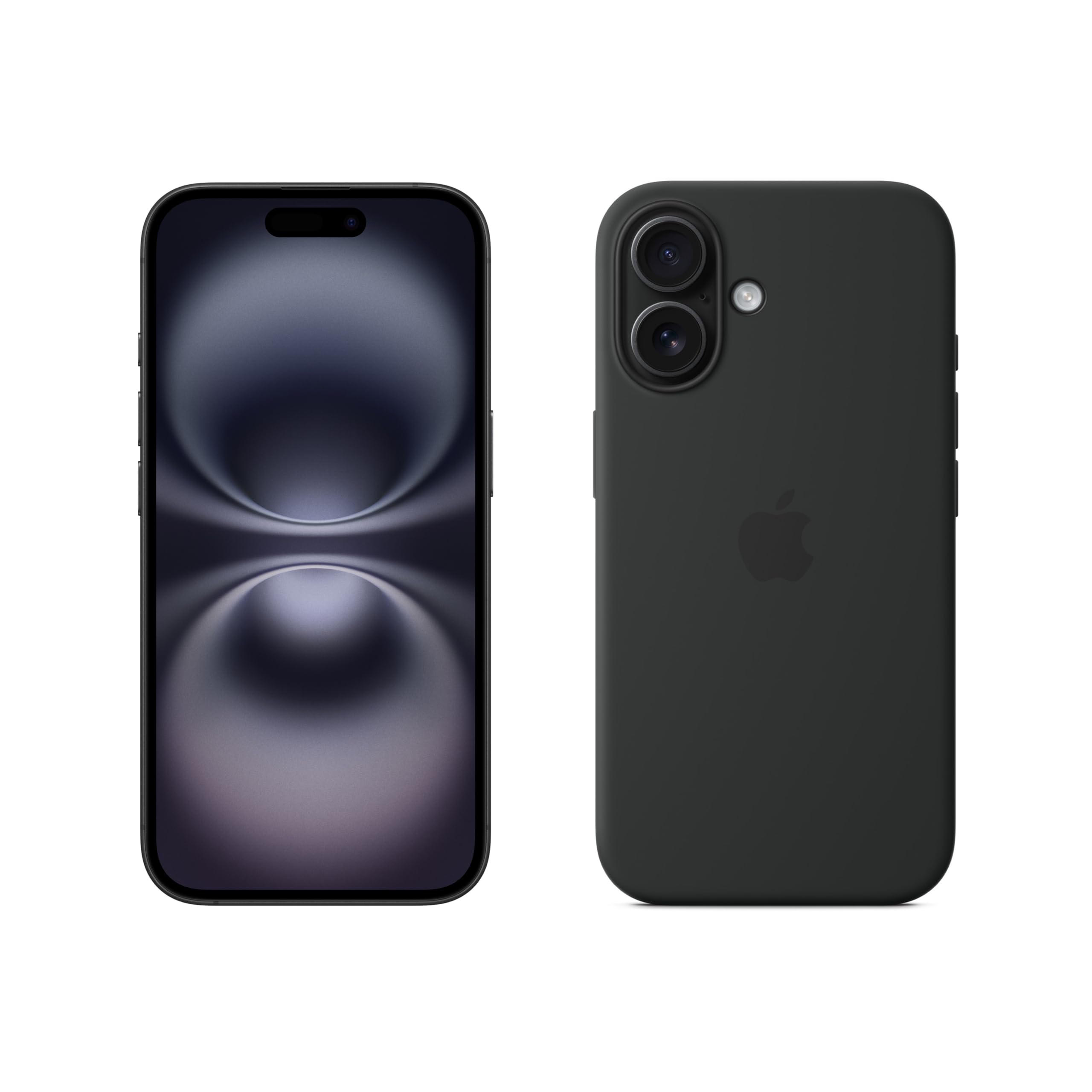 Apple iPhone 16 256GB: 5G Mobile phone with Apple Intelligence - Black + Silicone Case with MagSafe - Black