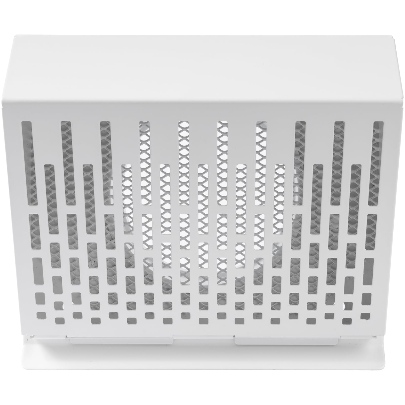 Vent Systems Griglia di ventilazione di scarico da 100 mm con guarnizione in gomma – Cappa per tubo bianco con copertura per esterni – Canale o superficie di montaggio – Griglia di protezione dalle