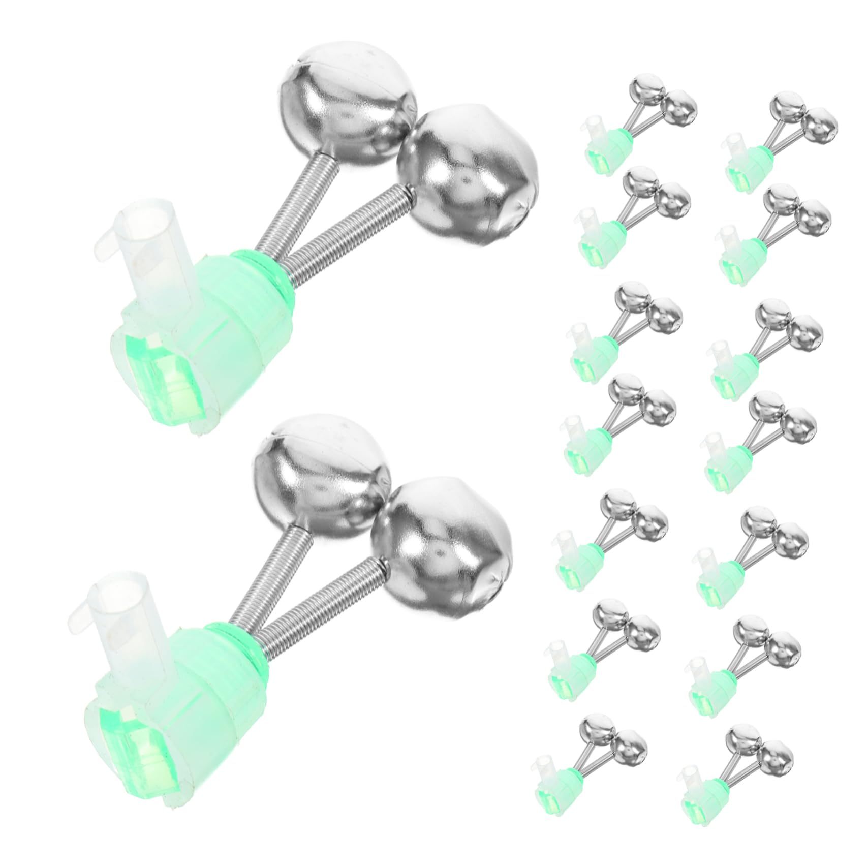 TOBBOMEY Fishing Bells for Rods Plastic Material Fishing Rod Bells Clip on Fish Bite Alert