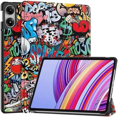 Yiernuo Custodia per Xiaomi Mi Pad 6/Mi Pad 6 Pro 11 Pollici Tablet,Traslucido Cover con Funzione Supporto e Auto Sveglia/Sonno,Don't Touch